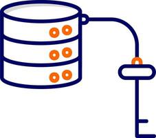 Key Value Database Vector Icon