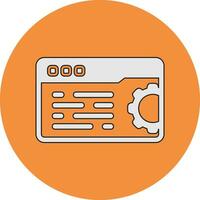 Web Settings Vector Icon