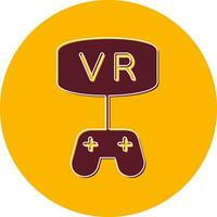 vr juego vector icono