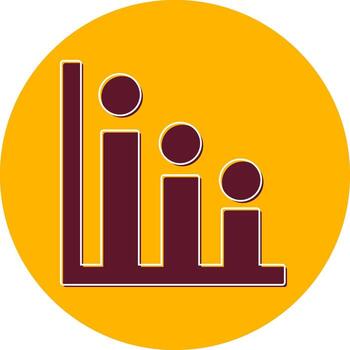 icono de vector de histograma