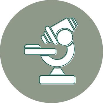 icono de vector de microscopio