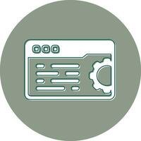 Web Settings Vector Icon