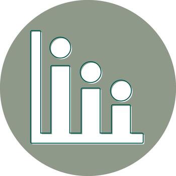 icono de vector de histograma