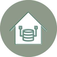 Data Warehouse Vector Icon