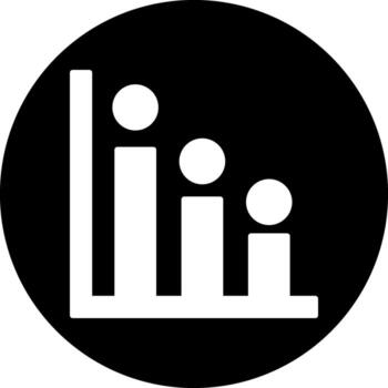 icono de vector de histograma