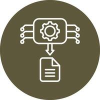 Machine Generated Data Vector Icon