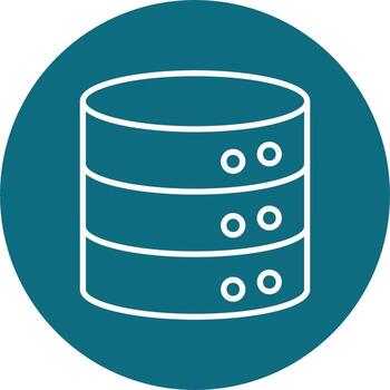 icono de vector de base de datos