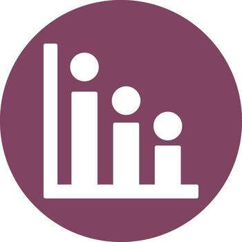 icono de vector de histograma