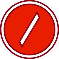 Slash Vector Icon