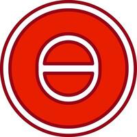 Theta Vector Icon