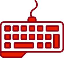 icono de vector de teclado