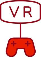 vr juego vector icono