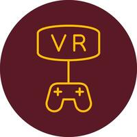 vr juego vector icono