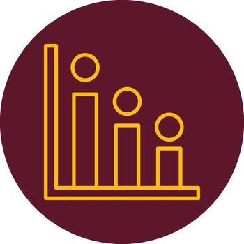 icono de vector de histograma