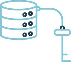 Key Value Database Vector Icon