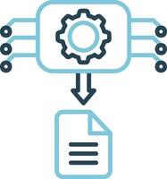 máquina generado datos vector icono