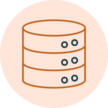 icono de vector de base de datos