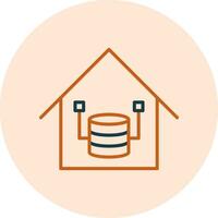 Data Warehouse Vector Icon