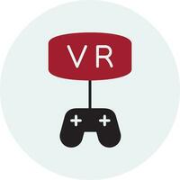 vr juego vector icono