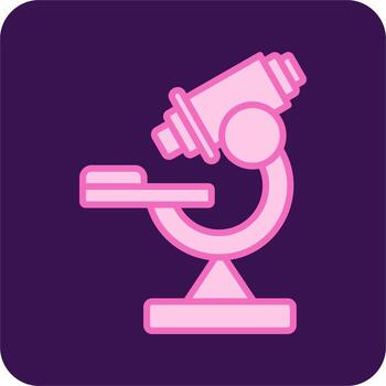 icono de vector de microscopio