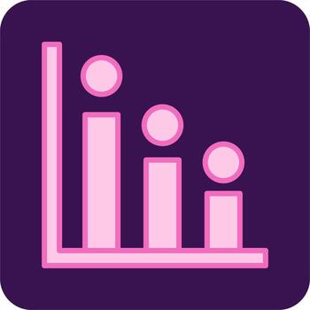 icono de vector de histograma