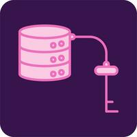 Key Value Database Vector Icon