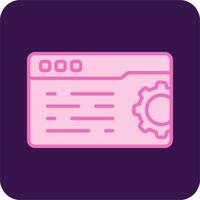 icono de vector de configuración web