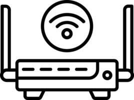 icono de vector de enrutador wifi