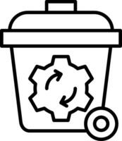 icono de vector reciclable