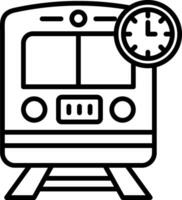 Train Times Vector Icon