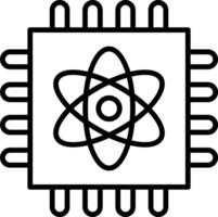 Quantum Computing Vector Icon