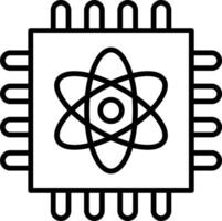 Quantum Computing Vector Icon