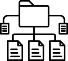 datos estructura vector icono