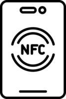 nfc vector icono