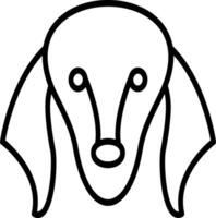 saluki vector icono