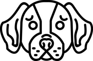 Basset Hound Vector Icon