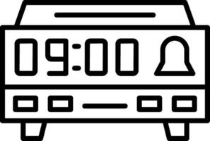 icono de vector de reloj digital