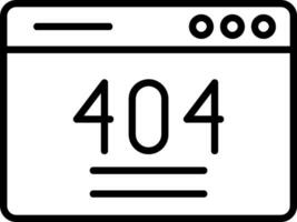 404 Error Vector Icon