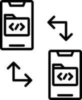 Data Transfer Vector Icon