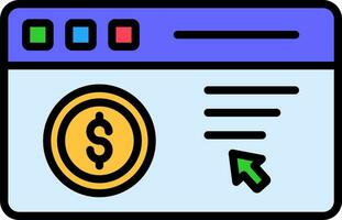 Pay Per Click Vector Icon