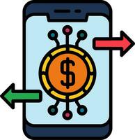 icono de vector de banca en línea