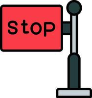 Stop Vector Icon