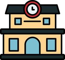 Train Station Vector Icon