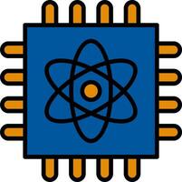 Quantum Computing Vector Icon