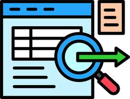 Data Query Vector Icon