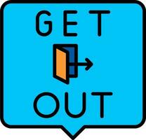 Get Out Vector Icon