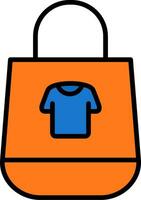 icono de vector de bolsas de compras