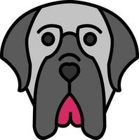 English Mastiff Vector Icon