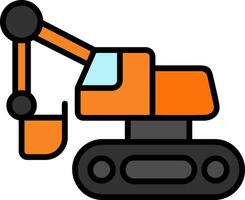 Excavator Vector Icon