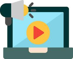 Video Marketing Vector Icon